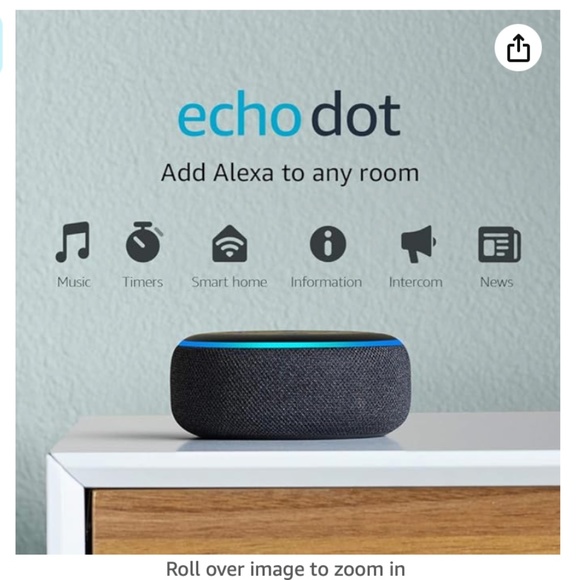 Amazon Other - Echo Dot (3rd Gen, 2018 release) - Smart speaker with Alexa - Charcoal